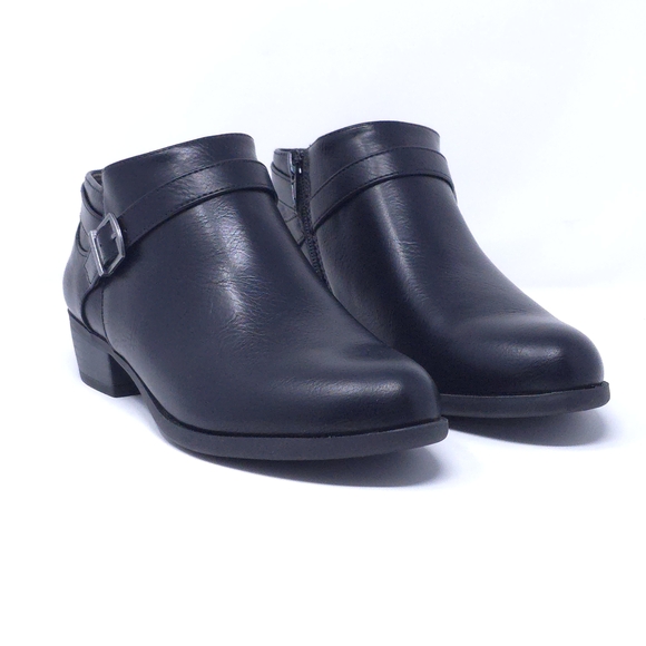 LifeStride Alexander Block Heel Ankle Booties Black 6.5 W - Picture 2 of 10